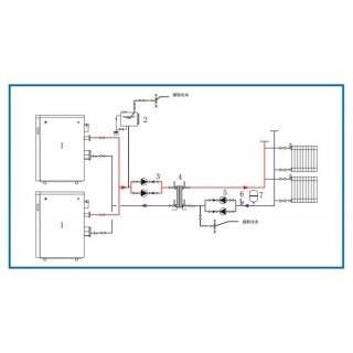 多臺燃氣鍋爐聯控的采暖循環系統